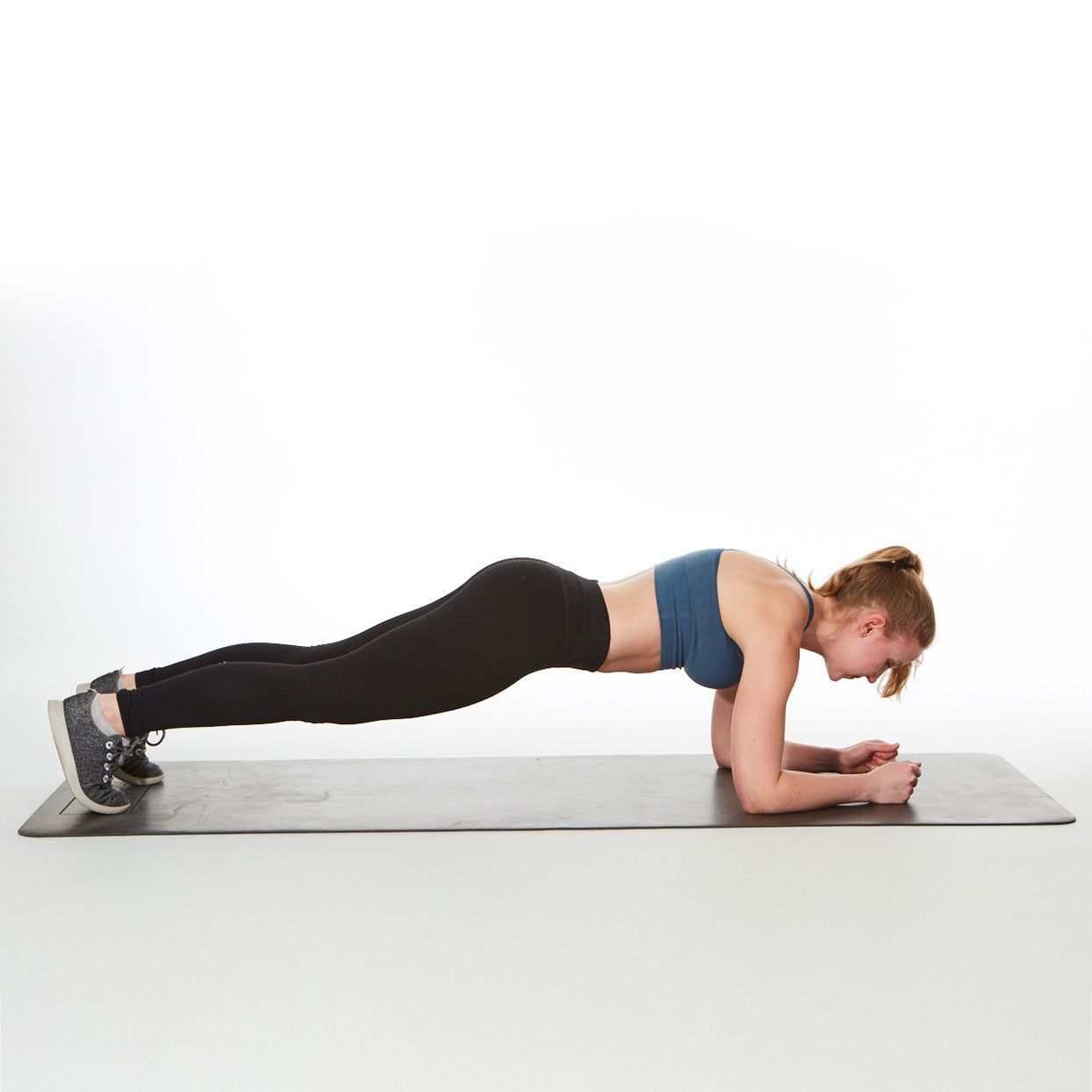 Woman doing plank hold
